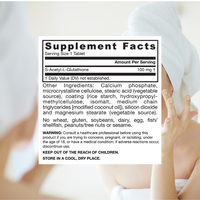 Capsules de S-Acétyl-L-Glutathion de qualité cosmétique OEM 99% Poudre antioxydante Meilleur prix Non destiné aux femmes enceintes