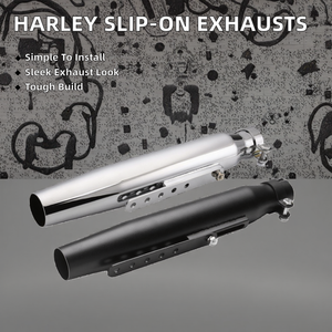 Nuevos Tubos de Escape Cortos 2X Slip-On para <span class=keywords><strong>Harley</strong></span> Sportster 883 <span class=keywords><strong>1200</strong></span> 48 2004-2019 y <span class=keywords><strong>2020</strong></span>, Silenciadores de Escape Negros para Motocicleta - Product Image 2
