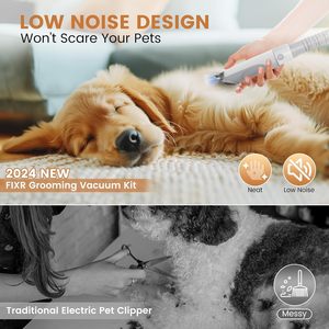 2L Dog Hair Vacuum & Grooming Kit with Plastic <b>Clipper</b> & Nail Grinder Low Noise Eco-Friendly 7 Tools Shedding Solution - Product Image 5