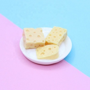 Cabujones Cuadrados de Resina de Alta Calidad para Manualidades, Miniaturas de Comida, Queso Suizo, para Joyería DIY y Slime - Product Image 3