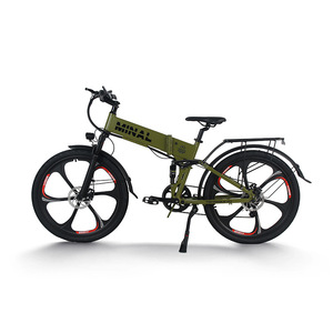 Bicicleta Eléctrica de Aleación de Aluminio sin Escobillas, Llanta Integrada de 26 x 1.95 Pulgadas, 48V30AH, Batería de Litio Dual de Larga Duración, Doble Suspensión - Product Image 4