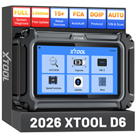 Nuevo XTOOL D6 con Actualización Gratuita, Dispositivo de Diagnóstico Automotriz, 15+ Funciones de Reinicio, Lector de Códigos OBD2, Herramienta de Inspección Automotriz, Máquina de Diagnóstico para Autos