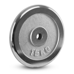 Tạ tập thể hình mạ crôm bạc, đúc sắt, thanh tạ, tạ tay, đĩa tạ mạ crôm - Product Image 3