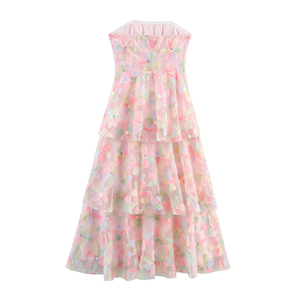 SHENZHU Elegante Abito Lungo in Chiffon per <span class=keywords><strong>Giorno</strong></span> o Festa, Ideale per la Stagione Estiva - Product Image 2