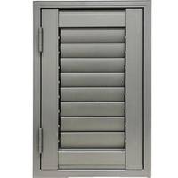 Superhouse Stores à lamelles personnalisées en aluminium avec cadre en aluminium et verre, à lamelles fixes pour maison