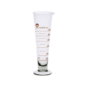 Vaso medidor cónico de vidrio Degao con paredes gruesas, de vidrio borosilicato altamente transparente para medición de reactivos en laboratorios de química. - Product Image 4