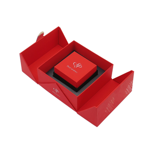 Caja de Regalo para Joyería con Diseño de Rosa LOVE, Doble Puerta, 16 Piezas, Color Personalizado, Logotipo con Estampado UV/en Caliente, Cartón Reciclable, Marca Gigo - Product Image 2