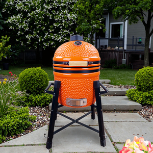 Auplex BBQ - Ahumador Vertical Portátil de Carbón de 15 Pulgadas, Kamado Grande para Exteriores AU-15M, Parrilla Cerámica - Product Image 2