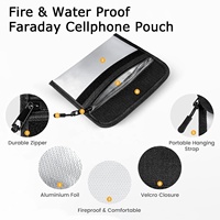 Stock d'inventaire de logo personnalisé sac de doc ignifuge à l'eau pochette pour téléphone portable