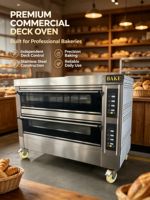 Four à 3 niveaux pour boulangerie, four à pain et à pizza commercial, équipement de cuisson électrique et à gaz
