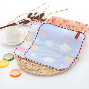 En gros, petite serviette carrée six couches en gaze pour la maternelle, motif animalier de dessin animé - Product Image 6