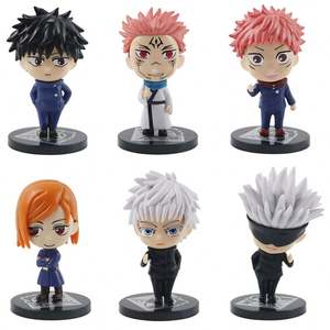 10Cm 5 pz/set <span class=keywords><strong>Jujutsu</strong></span> <span class=keywords><strong>Kaisen</strong></span> Cos Gojo Megumi Nobara Satoru Boy giocattolo PVC Action Figure bambola - Product Image 2