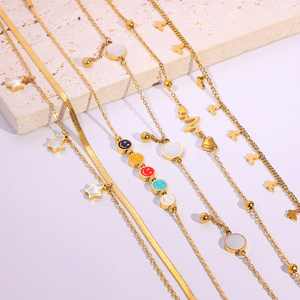 Mujeres Vintage 18K chapado en oro de acero inoxidable Animal Charm <span class=keywords><strong>cadena</strong></span> brazalete compromiso venta al por mayor personalizado DIY moda - Product Image 5