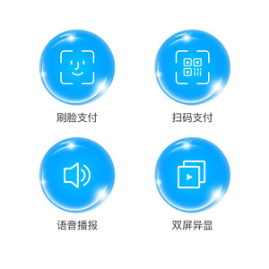 Tp680c Dual Screen Pos Terminal 1920x1080 Android <b>Bluetooth</b> Front <b>Camera</b> Plastic Material For Supermarket Tea Shop - Product Image 3