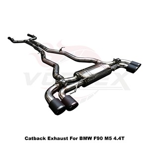 Vortex Electronic Valved <b>Exhaust</b> for BMW F90 M5 Competition 4.4T S63 Stainless Steel Quad Tips - Product Image 2