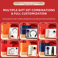 Set de Regalo Promocional Personalizado para Ferias Comerciales: Ventilador Turbo, Taza y Batería Externa con Cable para Eventos Empresariales y Promoción de Marca