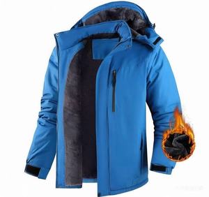 Giacca Invernale da <span class=keywords><strong>Uomo</strong></span> Impermeabile e Antivento con Fodera in Pile Termico, Cappuccio e Colletto Alto con Chiusura a Zip per Sport sul <span class=keywords><strong>Ghiaccio</strong></span> OEM - Product Image 4
