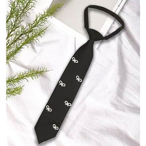 โบว์ผูกผมสีดำสไตล์วินเทจแบบฝรั่งเศสสำหรับผู้หญิง ดีไซน์หวานสไตล์พรีปปี้ ผลิตจากโพลีเอสเตอร์ สินค้าพร้อมส่ง - Product Image 4