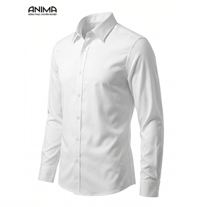 Chemise Homme Tendance 50% Bambou 50% Microfibre Respirante Anti-Plis Manches Longues pour Bureau et Tenue Décontractée - Product Image 1