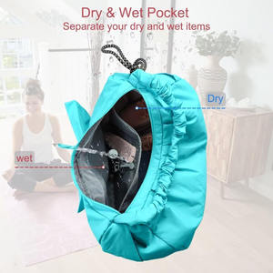 Échantillon gratuit Sac de sport de voyage en néoprène personnalisé de grande capacité avec fermeture éclair Sac de sport de yoga pour le week-end avec style tendance Sac de sport personnalisé - Product Image 4