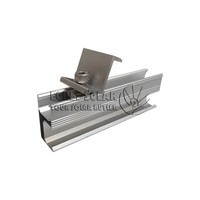 Système de fixation de panneaux solaires en aluminium, ventouse d'extrémité pour montage solaire domestique, en promotion