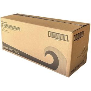 7.75\" Jumbo <b>Red</b> Biodegradable <b>Paper</b> Straws 10 Packs Per Carton-Polypropylene for Beverages & Drinks for Parties Printed Logo - Product Image 5