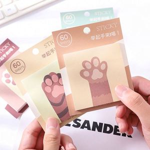Wholesale Cute Cat Paw Sticky Note Stationery <b>Memo</b> <b>Pad</b> With Sticky School Supplies Kawaii Notepad for Student - Product Image 6