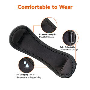 Rodillera Ajustable y Flexible con Almohadilla Gruesa, Soporte para Tendón Rotuliano, Transpirable, Protección para Baloncesto, Unisex - Product Image 3