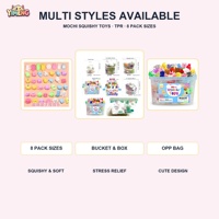 Jouets en peluche personnalisés assortis en vrac, seau de jouets Mochi animaux miniatures Kawaii, anti-stress, sensoriels, cadeaux de fête pour enfants