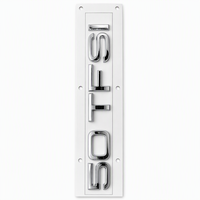 Autocollant de logo de voiture en ABS chromé brillant 3D personnalisé OEM réutilisable pour A8 50 TFSI