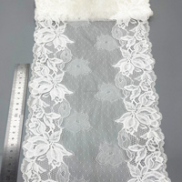 Garniture en dentelle élastique de 23 cm pour accessoires vestimentaires