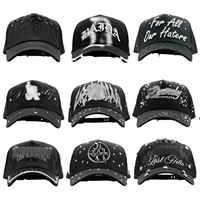 Nueva Llegada Gorra de Béisbol Personalizada 31 G5 Dobby de Cinco Paneles con Decoración de Pedrería, de Polialgodón, Unisex para Adultos, con Cierre de Hebilla de Una Sola Tira