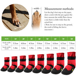 नवीनतम डिजाइन प्रचार के लिए पु चमड़े के पालतू कुत्ते बर्फ के जूते जूते जोड़े - Product Image 4