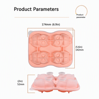 Moule à glaçons en silicone en forme de hibou, qualité alimentaire, pour whisky, café, lait, facile à démouler, flexible, pour DIY