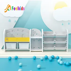 Feelkids march expo 2021 hot sale toy high quality storage furniture children cabinet