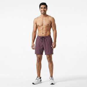 Novedad 2026: Shorts de Playa y Natación para Hombre, Diseño Sólido, Logotipo Personalizado, Antiarrugas, Algodón, Envío DDP - Product Image 1