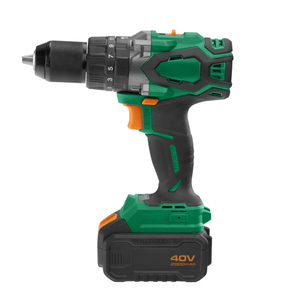 สว่านกระแทกไร้สาย 40V Brushless แรงบิด 150 นิวตันเมตร หัวจับดอกสว่านแบบไม่ใช้กุญแจ ขนาด 13 มม. 2 สปีด 0-2100 รอบต่อนาที 31500 จังหวะต่อนาที พร้อมแบตเตอรี่ 2 ก้อน และเครื่อง<span class=keywords><strong>ชา</strong></span>ร์จ - Product Image 3