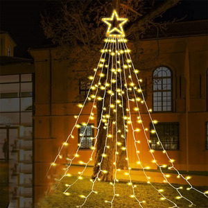 Ngoài trời dẫn ánh sáng cây thác nước với 8 chế độ điều khiển từ xa cắm trong ánh sáng giáng sinh cho nhà trong nhà kỳ nghỉ bên trang trí - Product Image 1