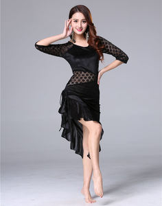 Robe asymétrique confortable à manches courtes et cordon <span class=keywords><strong>de</strong></span> serrage réglable pour adulte, idéale pour la <span class=keywords><strong>danse</strong></span> <span class=keywords><strong>orientale</strong></span>, les cours et l'entraînement - Product Image 5