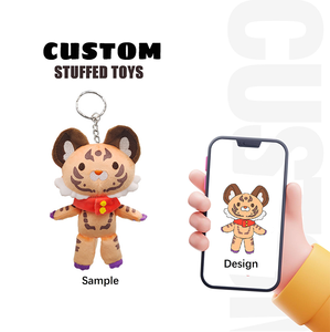 Portachiavi in Peluche Personalizzato di Alta Qualità, Ecologico, Super Morbido in Cotone PP, con Design di <span class=keywords><strong>Animali</strong></span> Cartoon e Logo Personalizzato - Product Image 6