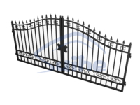 Suihe Porte extérieure en fer forgé Porte de clôture en acier de vente d'usine pour la maison et le jardin