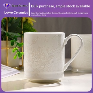 Taza de Cerámica Jingdezhen Personalizada, Taza de Café China con Relieve, Caja de Regalo, Taza Personalizada de Gran Capacidad - Product Image 1