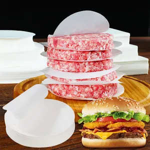 Оптовая продажа, неотбеленная бумага для пергамента, квадратные антипригарные восковые бумажные листы для отдельных гамбургеров, печенья и других продуктов