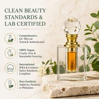 Huile Essentielle d'Agarwood 100% Pure Oud Attar Distillée à la Vapeur Arôme Boisé Oriental 1ml 3ml Flacon en Cristal de Luxe
