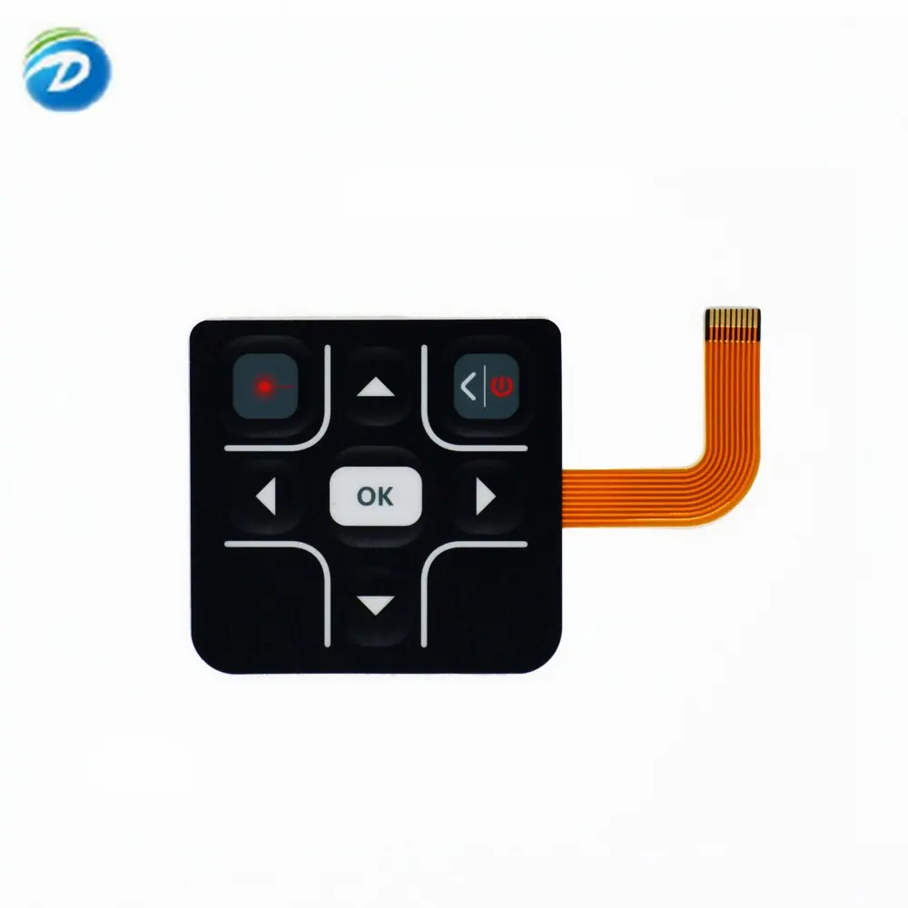 Deson Custom IP67 IP68 Sealed Silicone Slim Keypad Push Button FPC Circuit Rubber Touch Membrane Switch