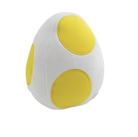 Peluche Mario de 21 cm, œuf de dragon, peluche œuf de dinosaure quatre couleurs (rose, jaune, bleu et vert)