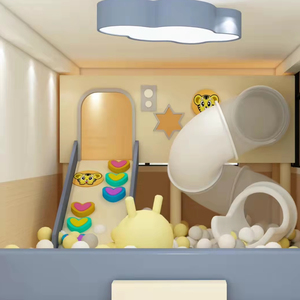 子供の遊びのためのカスタマイズされた小さい屋内遊び場装置柔らかい屋内スライド - Product Image 3