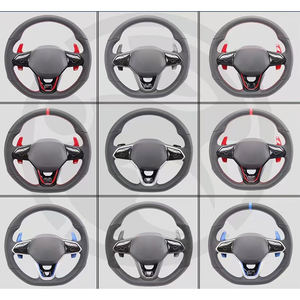 Pour Volkswagen VW MK6 <span class=keywords><strong>Golf</strong></span> 6 GTI MK7 <span class=keywords><strong>Golf</strong></span> <span class=keywords><strong>7</strong></span> volant de voiture personnalisé LED <span class=keywords><strong>Alcantara</strong></span> volant en cuir - Product Image 6