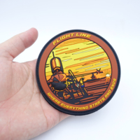Patch en PVC souple décoratif pour vêtements, imprimé par transfert thermique, avec logo personnalisé, en caoutchouc 3D, à scratch, unique et amusant