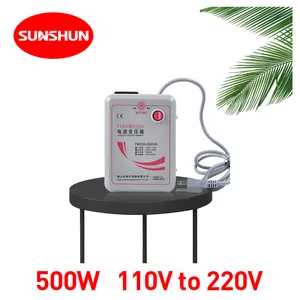 Shunhong 500W bước lên biến áp 110V đến 220V giá tốt Single phase hình xuyến điện Volt chuyển đổi 110 220 230 làm bằng Trung Quốc